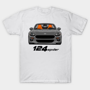 Fiat 124 Spider - Grey T-Shirt